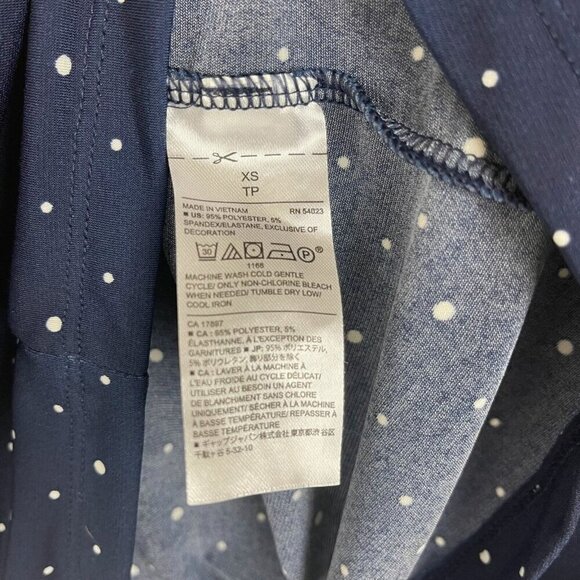 Banana Republic Women 3/4 Sleeve Polka Dot Pullover Tunic Top Size XS - Picture 4 of 5